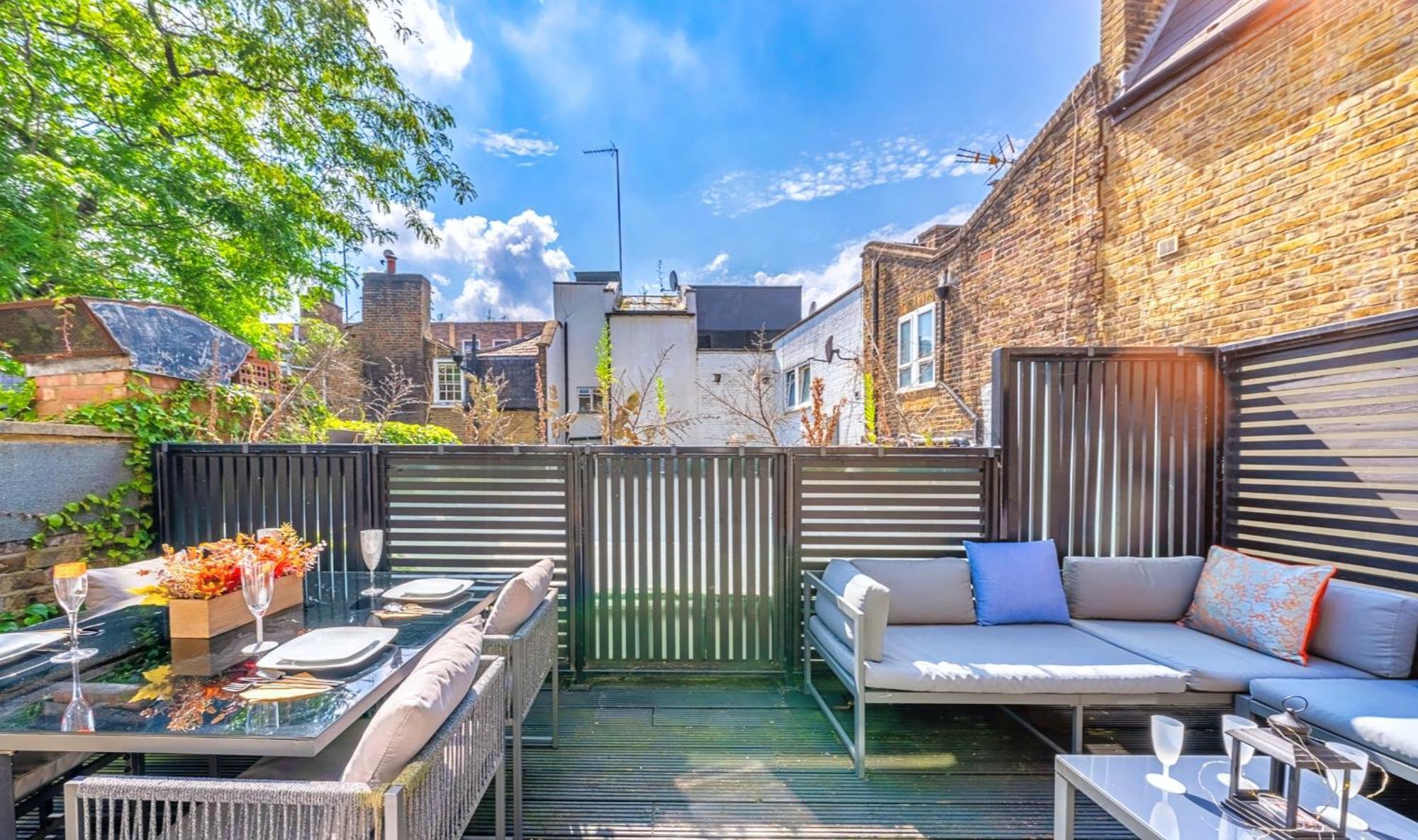 ロンドンDesigner Victorian Flat With Huge Terraceアパートメント エクステリア 写真