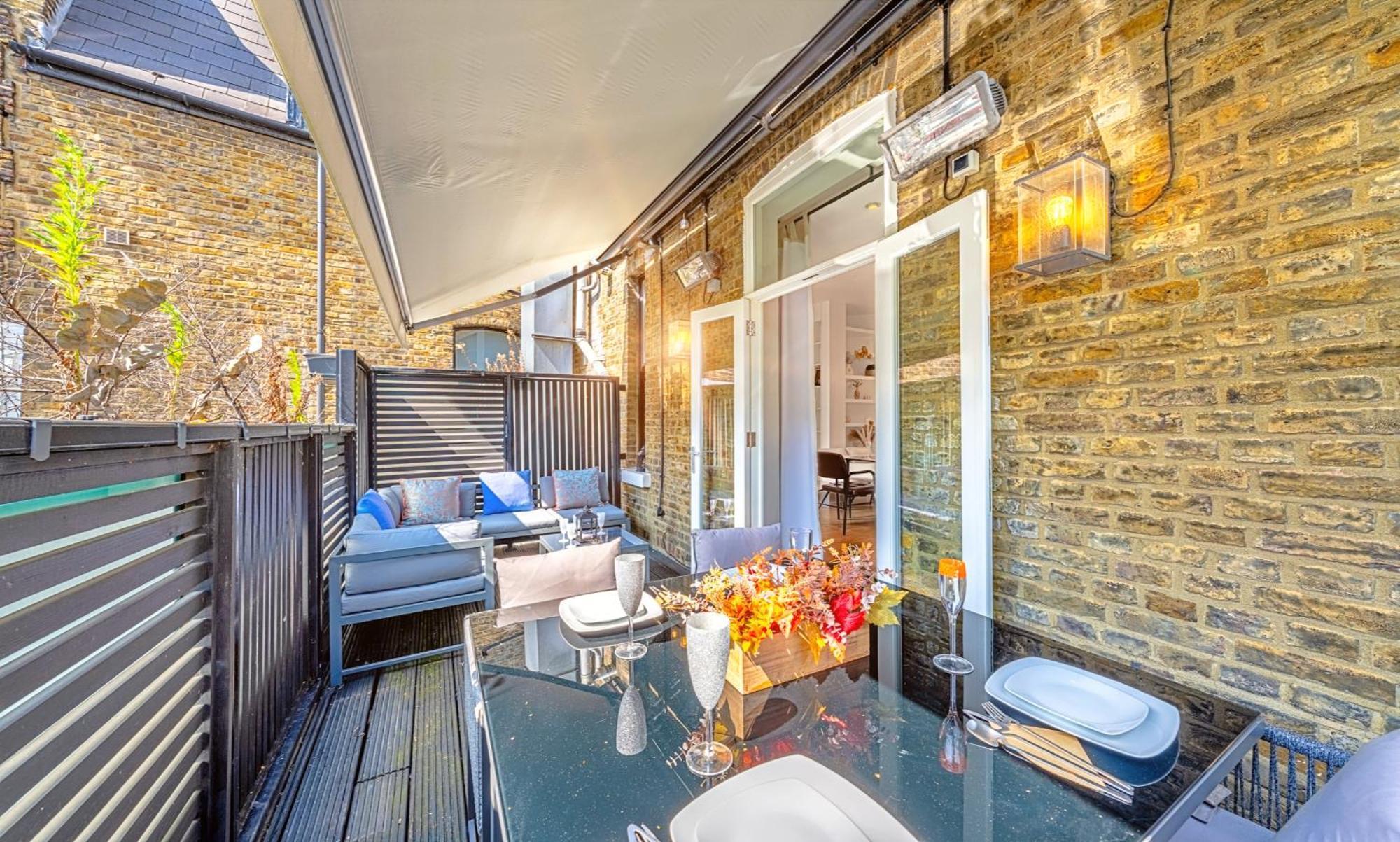ロンドンDesigner Victorian Flat With Huge Terraceアパートメント エクステリア 写真