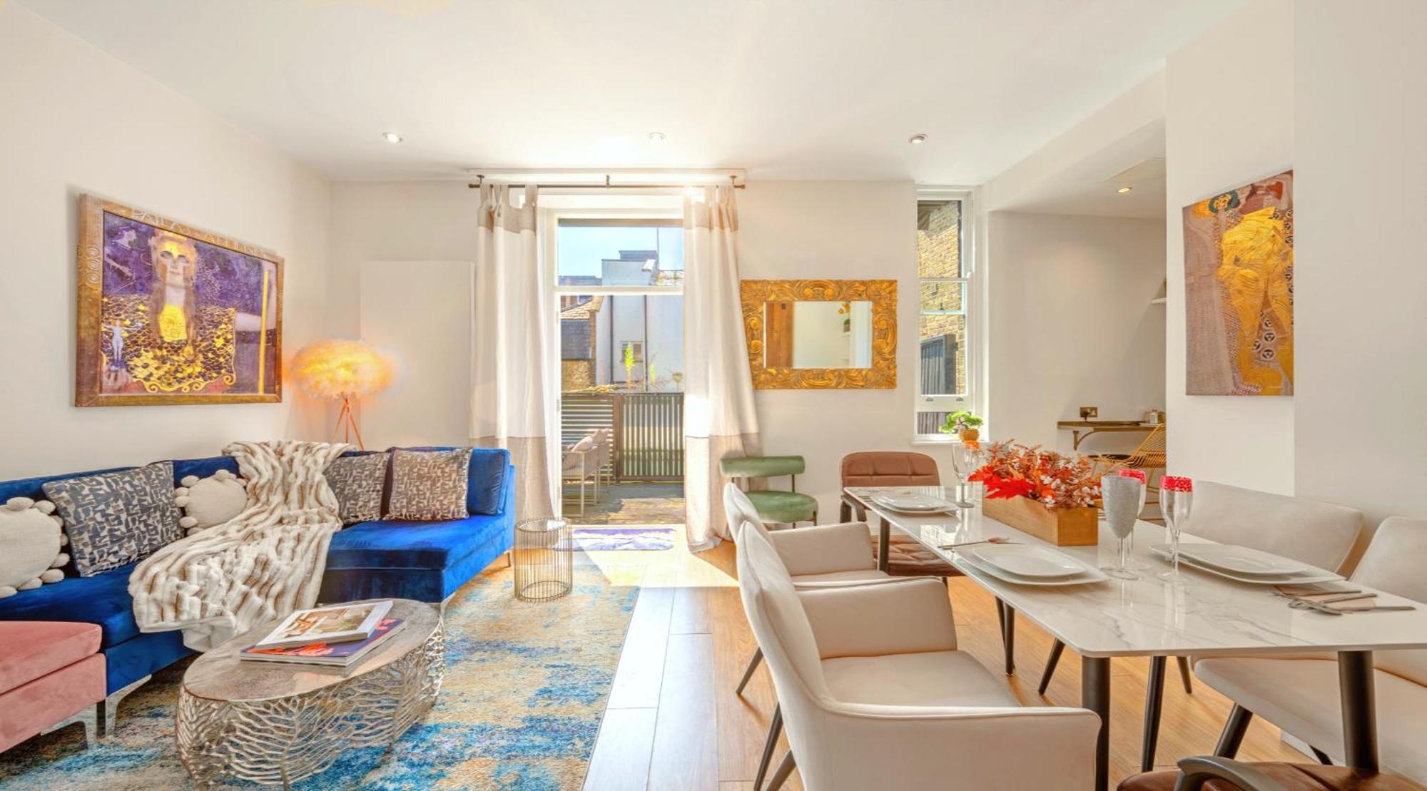 ロンドンDesigner Victorian Flat With Huge Terraceアパートメント エクステリア 写真