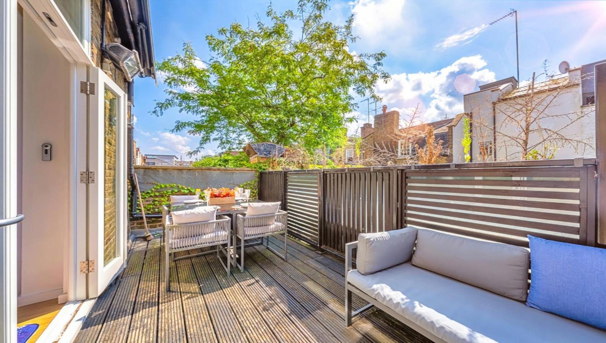 ロンドンDesigner Victorian Flat With Huge Terraceアパートメント エクステリア 写真