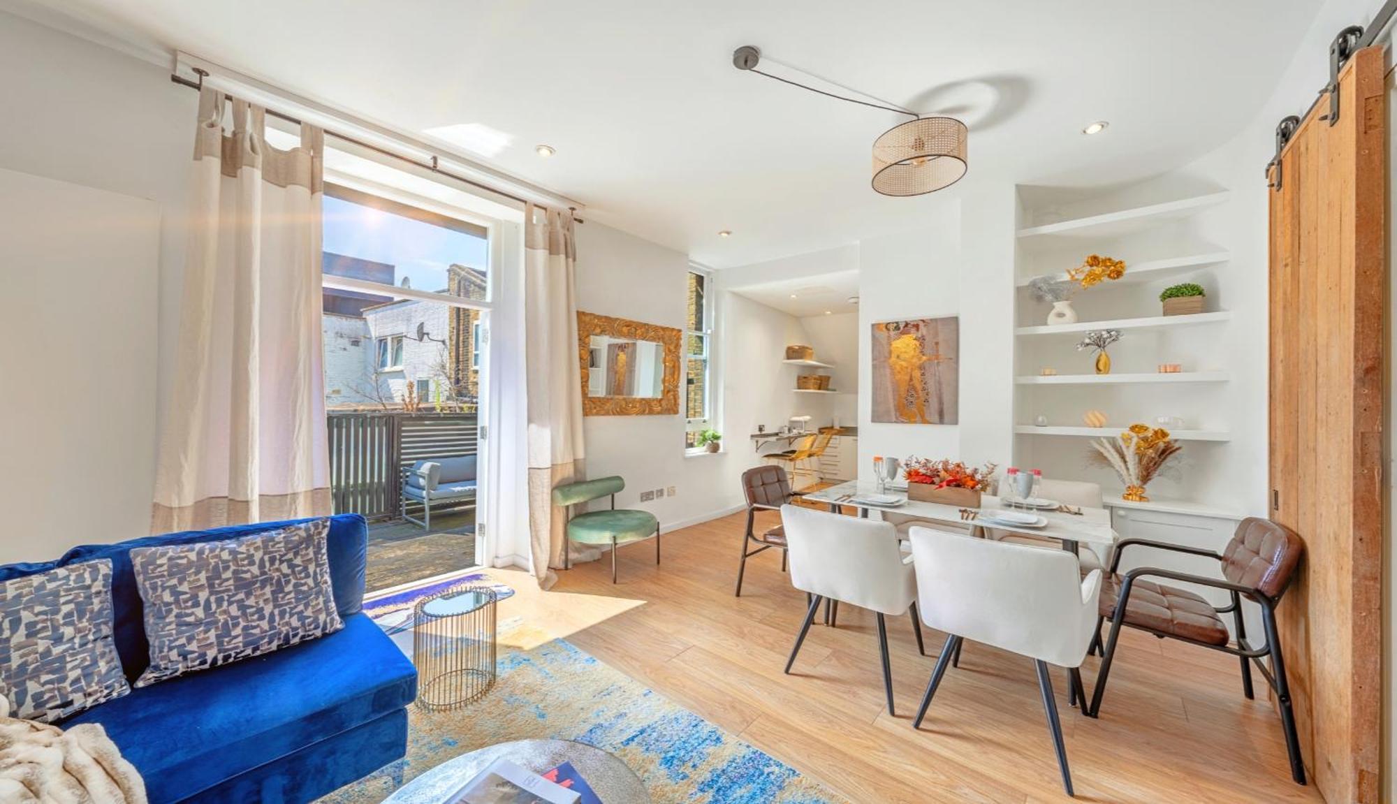 ロンドンDesigner Victorian Flat With Huge Terraceアパートメント エクステリア 写真