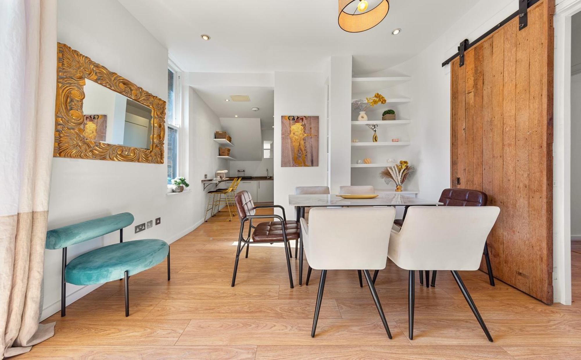ロンドンDesigner Victorian Flat With Huge Terraceアパートメント エクステリア 写真
